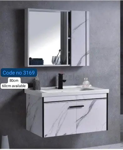 Modern Bathroom Vanity Unit with Mirror