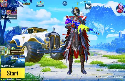 PUBG ACCOUNT | 
BLOOD RAVEN (4-STAR)  | 16 GUNLAB  | 7x BIG MATERIALS  |  M416 LIZARD MAXXED