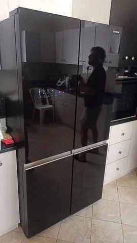 Hitachi french door refrigerator in perfect condition same like new