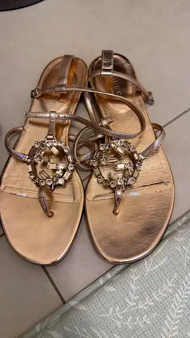 Elegant Gucci  Sandals with Decorative Beads