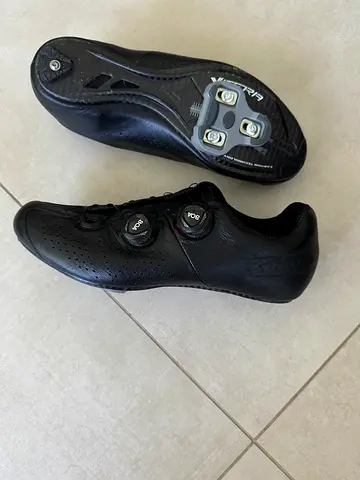 Vittoria Cycling Shoes with Cleats - kangaroo leather - Size 43