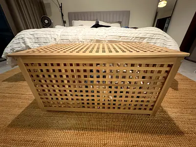 Stylish Wooden Storage Basket for Home Organization