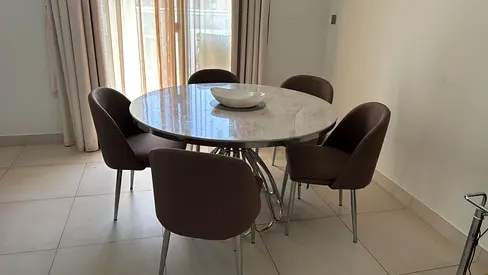 Dining table six chairs