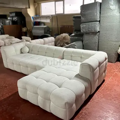 Stylish Modular Sofa in Light Gray