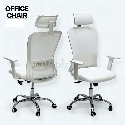 Ergonomic White Office Chair