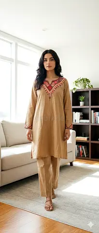Stylish Traditional Outfit for Comfortable Wear only a hand painted shirt