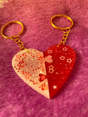 Best Friends attachable and detachable Keychains. Will Glow in Dark
