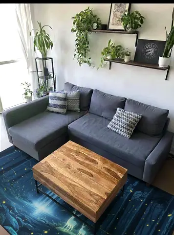 IKEA sofa bed in brand new condition featuring built-in storage. A smart solution for comfort and or