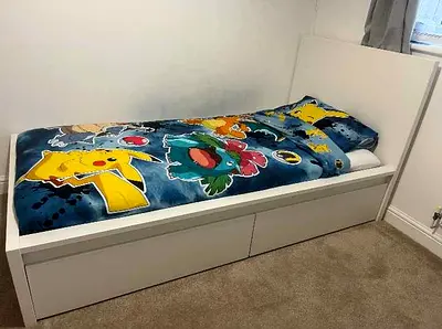 ikea single bed with mattress