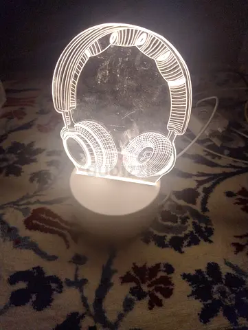 A cool headphone light