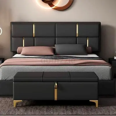 Stylish King Size Bed Set with Storage