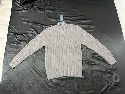 Ralph Lauren Quarter Zip Sweater Embroidered