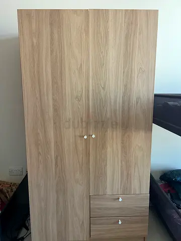 Ikea Wooden Wardrobe with Drawers