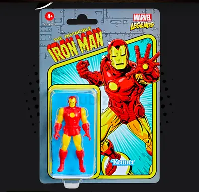Marvel Legends - Kenner Retro Series - The Invincible Iron Man 3.75-In Action Figure