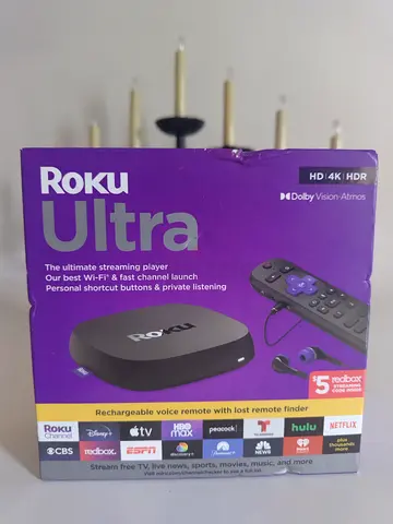 Roku Ultra - 4K HDR Streaming Player with Voice Remote