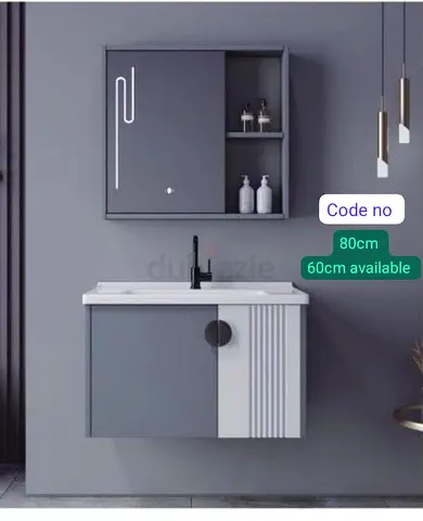 Modern Bathroom Cabinet with Mirror and Storage
