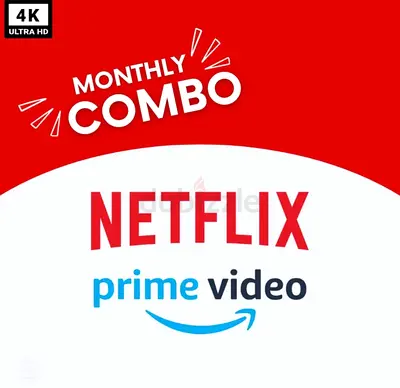 1 Month Streaming Combo for Netflix and Prime Video