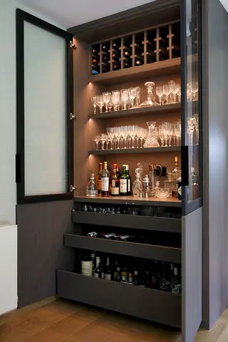 modern bar cabinet