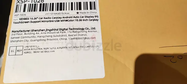 Venbes 10.26 car radio carplay android ips