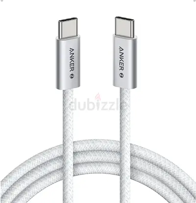 Anker Zolo USB C to USB C Cable, Braided and Dirt-Free Type C Fast Charging Cable, Slim Connector, f