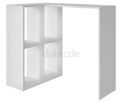 Stylish Modern Table with Bookshelf