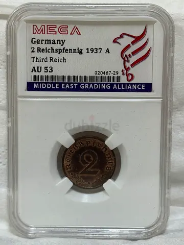 Germany – 2 Reichspfennig 1937 coin 70 AED