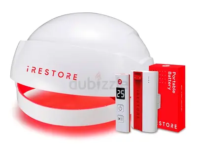 iRestore Laser Hair Growth System -  Mens  Womens Laser Hair Growth System with Rechargeable batt