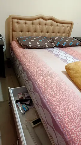 Comfortable Bed with Storage Drawers