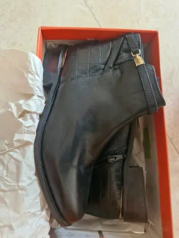 Dune Pure Leather Black Boots