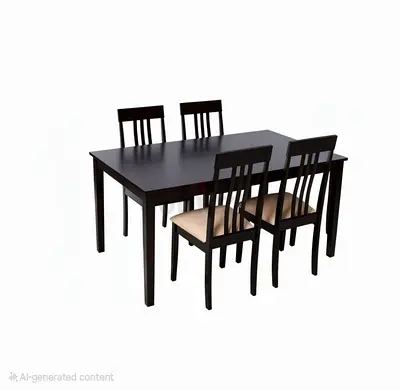 Stylish Dining Table with 4 Chairs