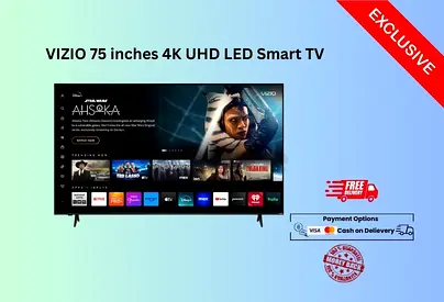 VIZIO 75 inches 4K UHD HDR Smart TV-FREE Delivery- Warranty