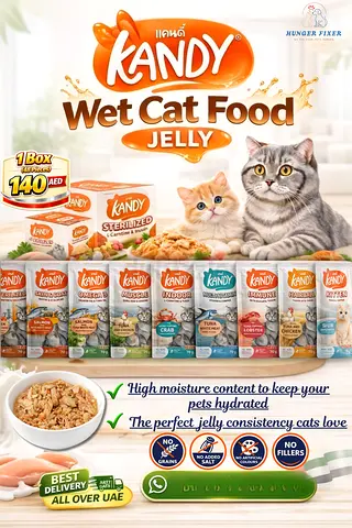 KANDY Wet Cat Food Jelly 70gm Pouch