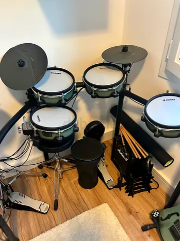 Donner EC6714-EC6713 – DED-500 Professional Digital Drum Kits - Green