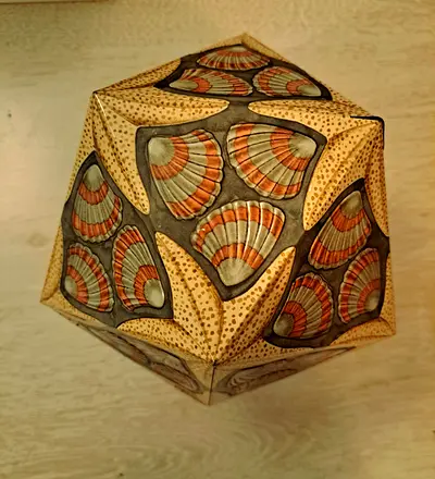 Original, very rare M.C.Escher Icosaeder Antique Drum -Limited Edition!