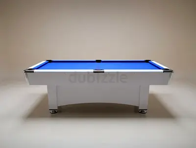 Stylish Pool Table with Blue Felt Billiards table