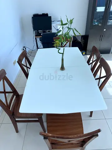 Dining table with 6 chairs