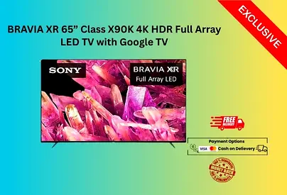 Sony BRAVIA XR 65” Class X90K 4K HDR Full Array LED TV with Google TV-FREE Delivery-Warranty