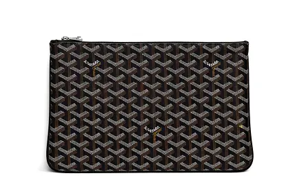 Goyard Black Senat MM Clutch Bag for men (with authenticity code)