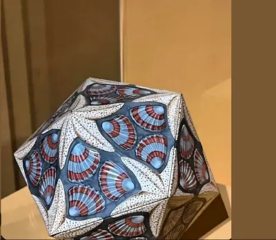 Original, very rare M.C.Escher Icosaeder Antique Drum -Limited Edition!