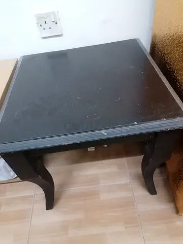Black Wooden Side Table