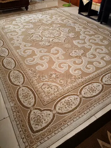 2.5 x 3.5 Elegant Beige Area Rug with Intricate Design