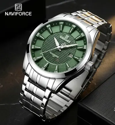 Stylish NAVIFORCE Mens Watch with Green Dial