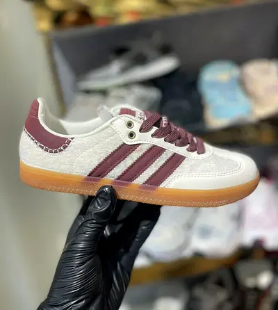 Adidas Samba OG Cream/Burgundy – Classic Gum Sole | Unisex 39–46
