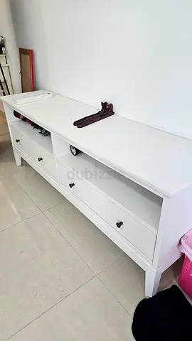 Stylish White TV Console Unit