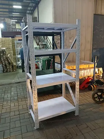 Wide White Storage Shelf – 1M Length – 60CM Width – 2M Height – 4 Levels