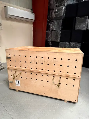 Premium Heavy-Duty Wooden Airline Dog Crate — IATA approved