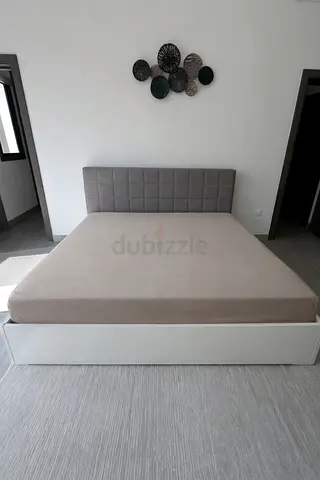 King bed set for sale (with mattress + dressing table)