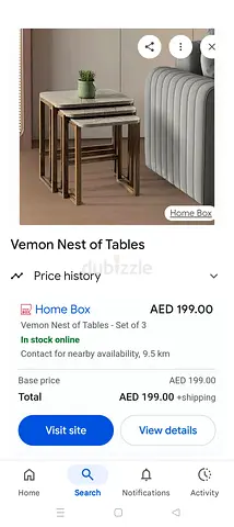 Brand New 3 home box tables vemon Aed 120