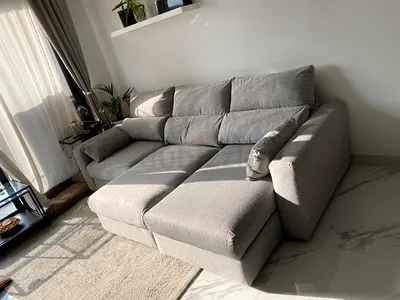 Light grey Ikea eskilstuna L shape sofa