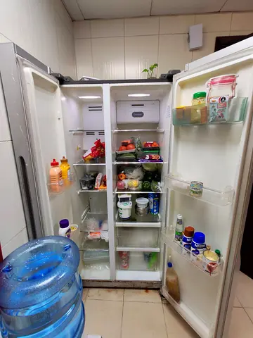 Refrigerator with Fresh Produce  Condiments